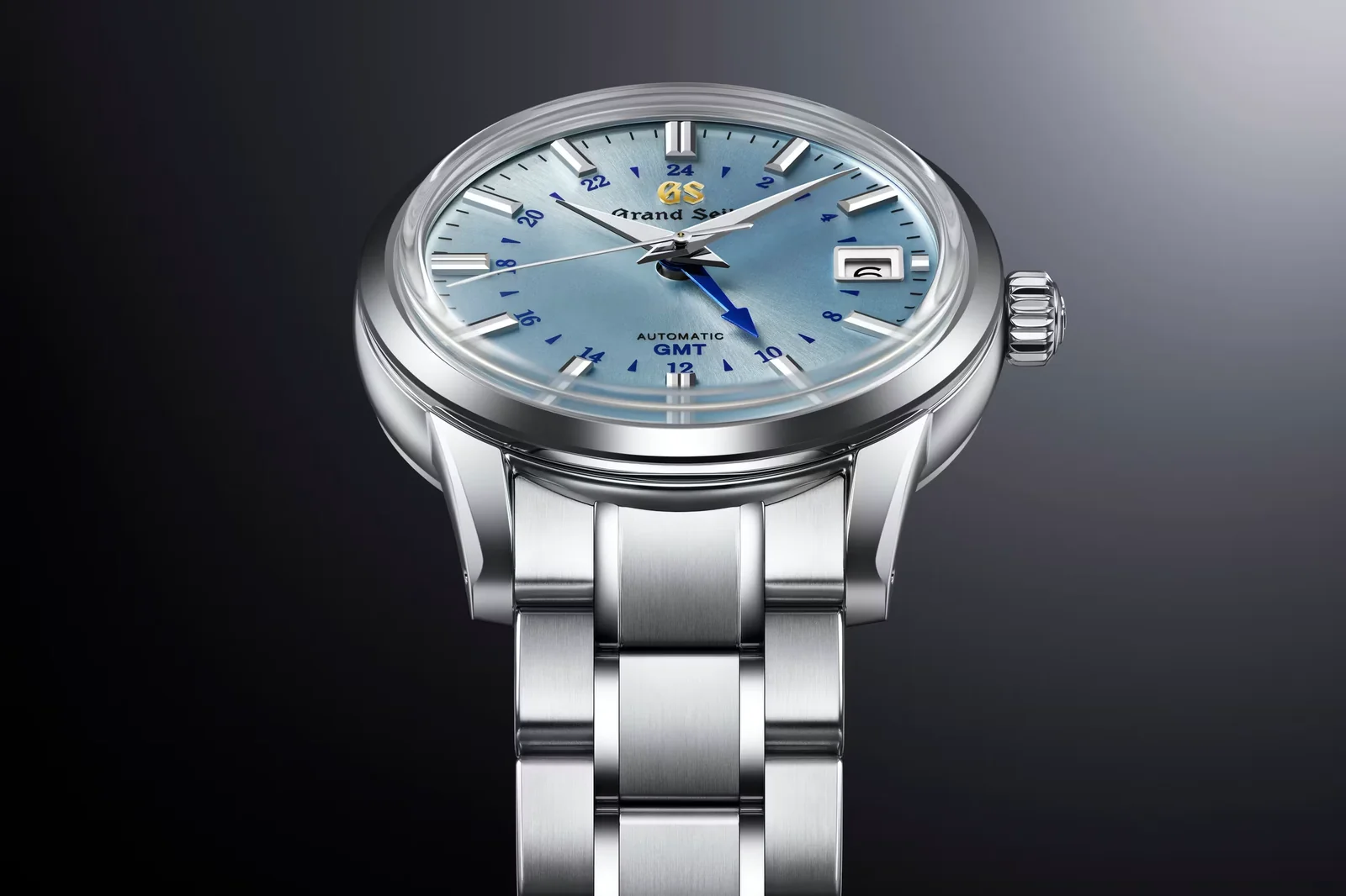 Grand Seiko Elegance GMT SBGM253 with ice blue dial